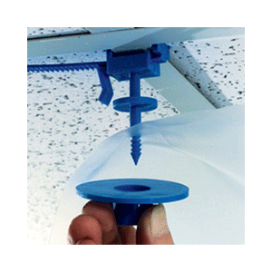 Poly Hanger 3 (Case of 100) - Plastic Poly Sheeting Hanging Clips