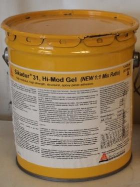 Sika Sikadur 31 Hi-Mod Gel Epoxy Paste Adhesive, 3gal