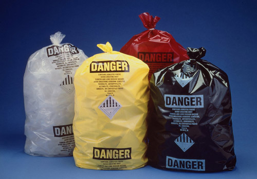 Extra Strong for Easy & Safe Heavy Duty Rubble Waste Removal & Disposal Resistant & Tear-Proof 10x Asbestos Bags Double-Wrapped 70x110cm