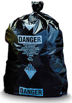 Asbestos Disposal Bags (Black Printed)