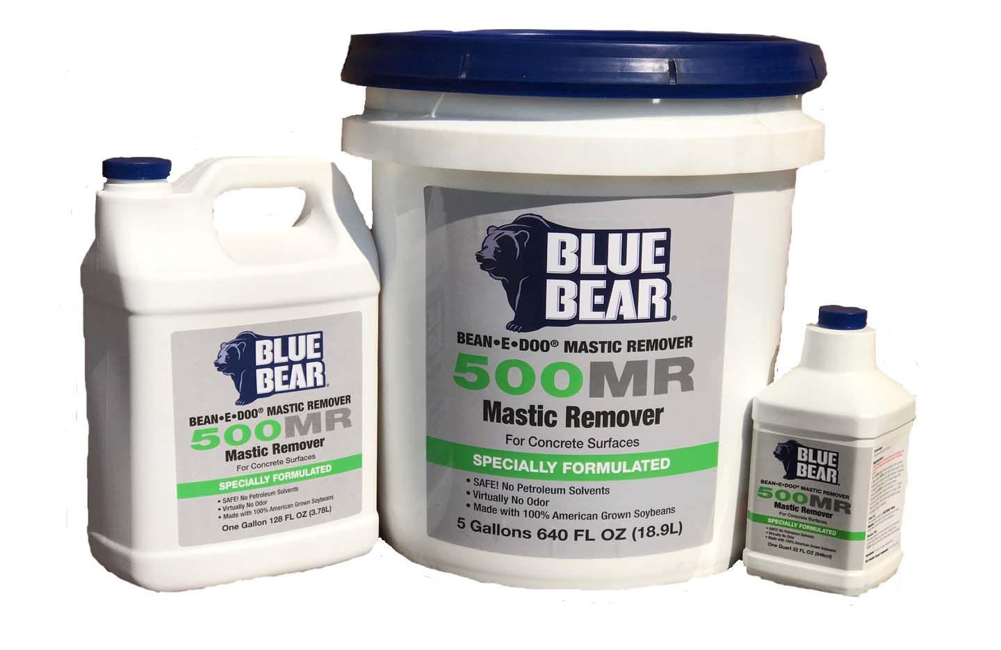 Mastic Removers Blue Bear 500 Mr Bean E Doo Sentinel 626