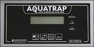 Aquatrap Touch Pad Controls