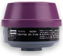 North Respirator Cartridge 7581P100 | Organic Vapor